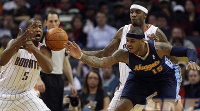 כרמלו אנתוני מאבד כדור למגווייר (GettyImages)