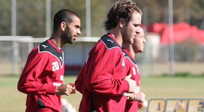 לורן מרלין באימון הפועל רמת גן, היום (ליאור טימור) לורן מרלין באימון הפועל רמת גן, היום (ליאור טימור)