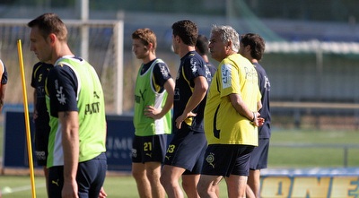 יוסי מזרחי באימון, היום. &qout;לא מבין את החלטת בית הדין&qout; (ליאור טימור)