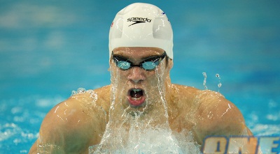 גל נבו בפעולה. כמעט עוד גמר לשחיין הצעיר (GettyImages)