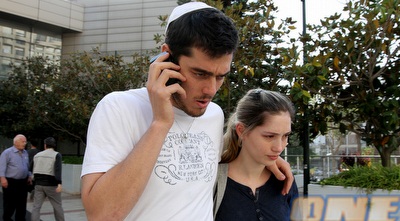 תמיר כהן ואשתו בבית החולים (שי לוי)