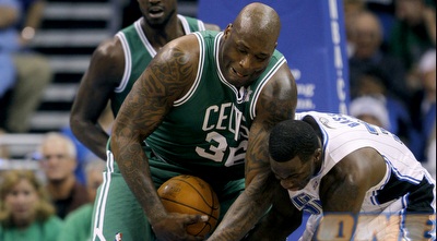 שאקיל אוניל. הצטיין במדי הסלטיקס (רויטרס)