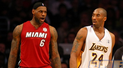 קובי בראיינט ולברון ג´יימס (GettyImages) קובי בראיינט ולברון ג´יימס (GettyImages)