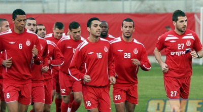 זהבי, רוקי, ידין ופרנסמן מתחממים (דרור רוזנפלד)