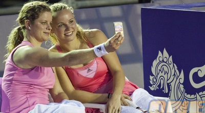 ווזניאקי וקלייסטרס בתמונה משותפת. מי תגיע רחוק? (GettyImages)