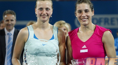 קביטובה ופטקוביץ´ לאחר המשחק (רויטרס)