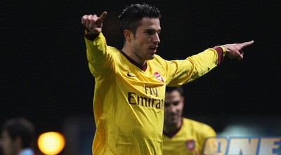 ואן פרסי חוגג (GettyImages)