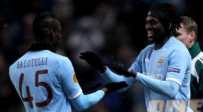 מריו בלוטלי ועימנואל אדבאיור (GettyImages)