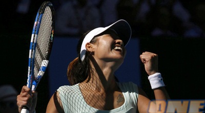 נה לי חוגגת ניצחון ענק על הראשונה בעולם (רויטרס)