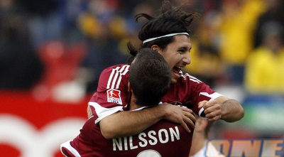 אלמוג כהן חוגג. ממחלקת הנוער של יאמר ועד נירנברג (רויטרס)