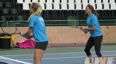 פאר וגלושקו מתאמנות באילת (לידור גולדברג)