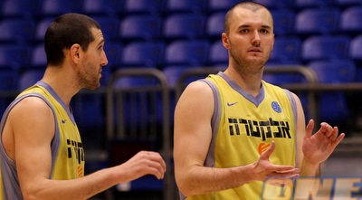 מצ´באן ובורשטיין בהכנות אחרונות ללובליאנה (שי לוי)