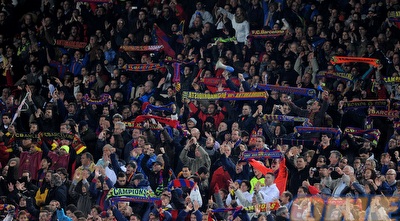 אוהדי ברצלונה (GettyImages)