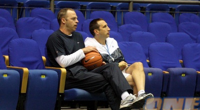 דייויד בלאט וגור שלף. המאמן לא מקל ראש גם ברומא (יניב גונן)