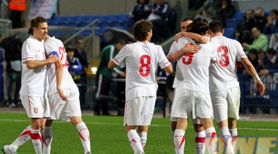 סרביה חוגגת את השער השני (שי לוי)