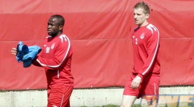 פצ´אלקה ותמוז באימון הבכורה (דרור רוזנפלד)