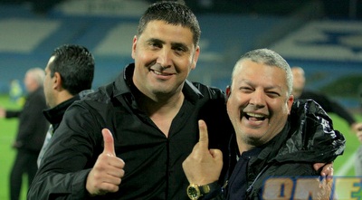 יובל נעים ודני לוי חוגגים (משה חרמון)