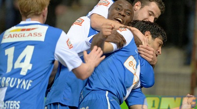 אליניב ברדה חוגג עם החברים בגנק (sport.be) 