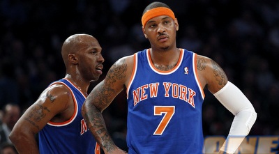 כרמלו בילאפס וצ´ונסי בילאפס. משחק חלש לניקס (רויטרס)