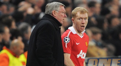 פרגוסון וסקולס. מודאג מהתוצאה (GettyImages)