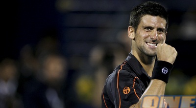 דג´וקוביץ´ מבסוט במהלך משחק הגמר. יכול להרשות לעצמו לחייך (רויטרס) דג´וקוביץ´ מבסוט במהלך משחק הגמר. יכול להרשות לעצמו לחייך (רויטרס)