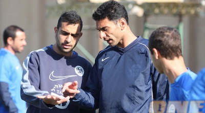 דודו גורש ושמעון הרוש. המגן ייעדר מול מכבי ת&qout;א (עמית מצפה)