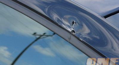 הנזקים על הרכב של אוהד הפועל (משה חרמון)