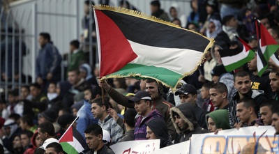 20,000 אוהדי פלסטין. שם אין את משחקי הנבחרת מול האח הגדול (רויטרס)