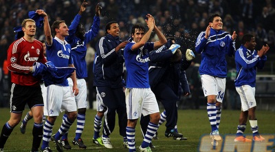 שחקני שאלקה חוגגים (GettyImages)