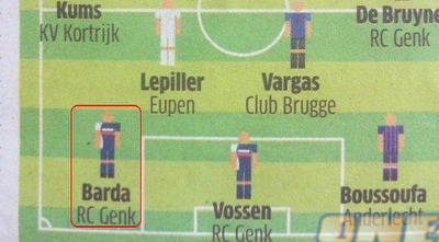 ברדה. עונה מרשימה בגנק במקום הראשון עם 11 שערים ותשעה בישולים