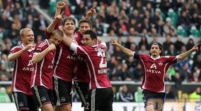 נירנברג וכהן חוגגים את שער השוויון (GettyImages) נירנברג וכהן חוגגים את שער השוויון (GettyImages)