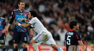 מרסלו רץ לחגוג, לוברן מתוסכל (GettyImages)