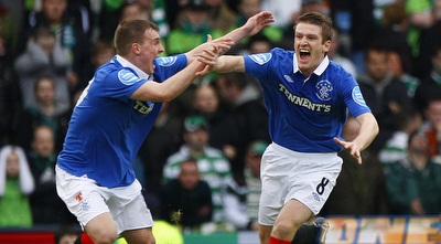 דייויס חוגג עם וויילד. שער נהדר של הילד (רויטרס)