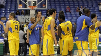 שחקני מכבי ת&qout;א. ממשיכים להתכונן לפיינל-פור (יוסי ציפקיס)