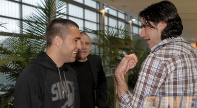 איתי שכטר וג´ובאני רוסו. החלוץ נחת בגרמניה (יוסי ציפקיס)