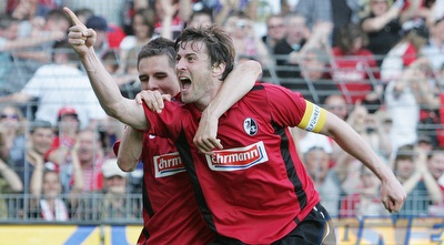 הייקו בוטשר חוגג את המהפך של פרייבורג (GettyImages)