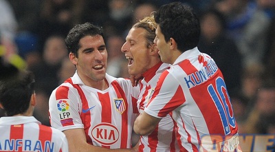 דומינגז, פורלאן ואגוארו חוגגים (GettyImages)