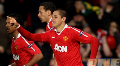 הרננדס חוגג ומודה לגיגס (GettyImages)