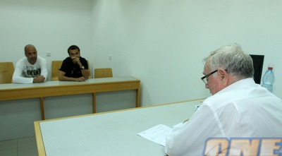 הדיין אלחדיף במהלך הדיון בעונשו של טלקייסקי (שי לוי)