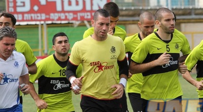 ניסו קפילוטו, אופיר מרציאנו ועידן סרור מתרגלים למאמן החדש (מור שאולי)