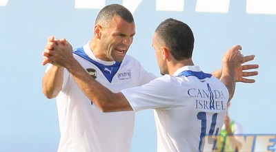 עמאשה חוגג עם חסארמה שער מספר 13 העונה בליגת העל (משה חרמון)