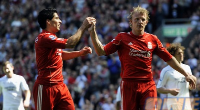 סוארס וקאוט חוגגים (רויטרס)