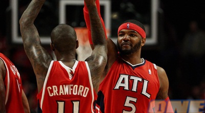 ג´וש סימת´ וג´מאל קרופורד מרוצים (GettyImages)