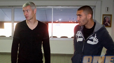 עומר גולן ומוראד מגמאדוב. &qout;יום עצוב, אבל גם מרגש&qout; (משה חרמון) עומר גולן ומוראד מגמאדוב. &qout;יום עצוב, אבל גם מרגש&qout; (משה חרמון)