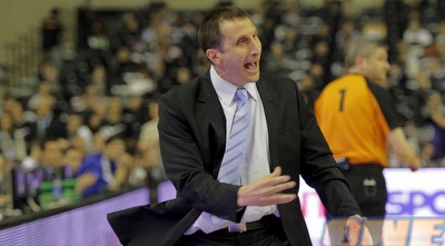 דייויד בלאט במהלך המשחק מול ריאל. (יוסי ציפקיס)