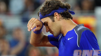 תמיד קשה מול נדאל. פדרר מתעייף (GettyImages)