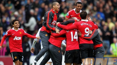 שחקני מנצ´סטר יונייטד חוגגים את האליפות (GettyImages) שחקני מנצ´סטר יונייטד חוגגים את האליפות (GettyImages)