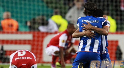 שחקני פורטו חוגגים (GettyImages)