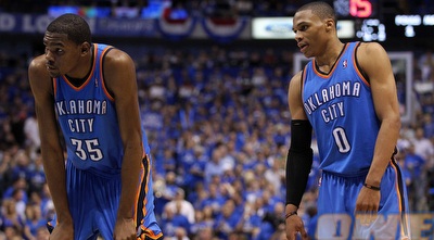 ווסטברוק ודוראנט מתקשים לעכל שזה נגמר (GettyImages)