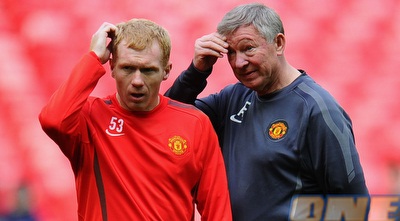 סקולס ופרגוסון (GettyImages)